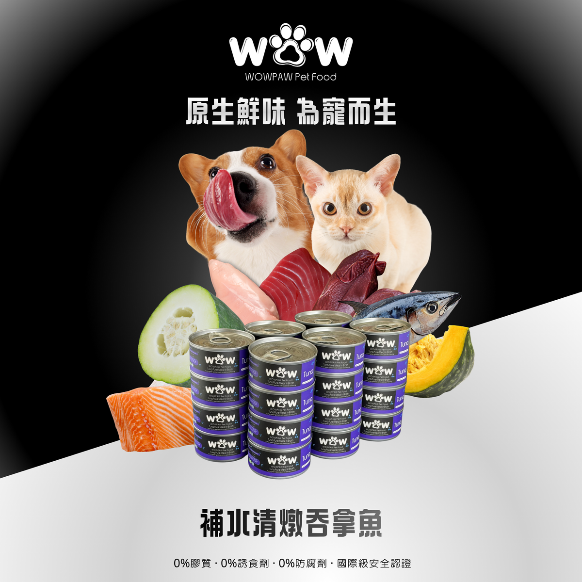 補水清燉吞拿魚寵物罐頭 - 24罐套裝
