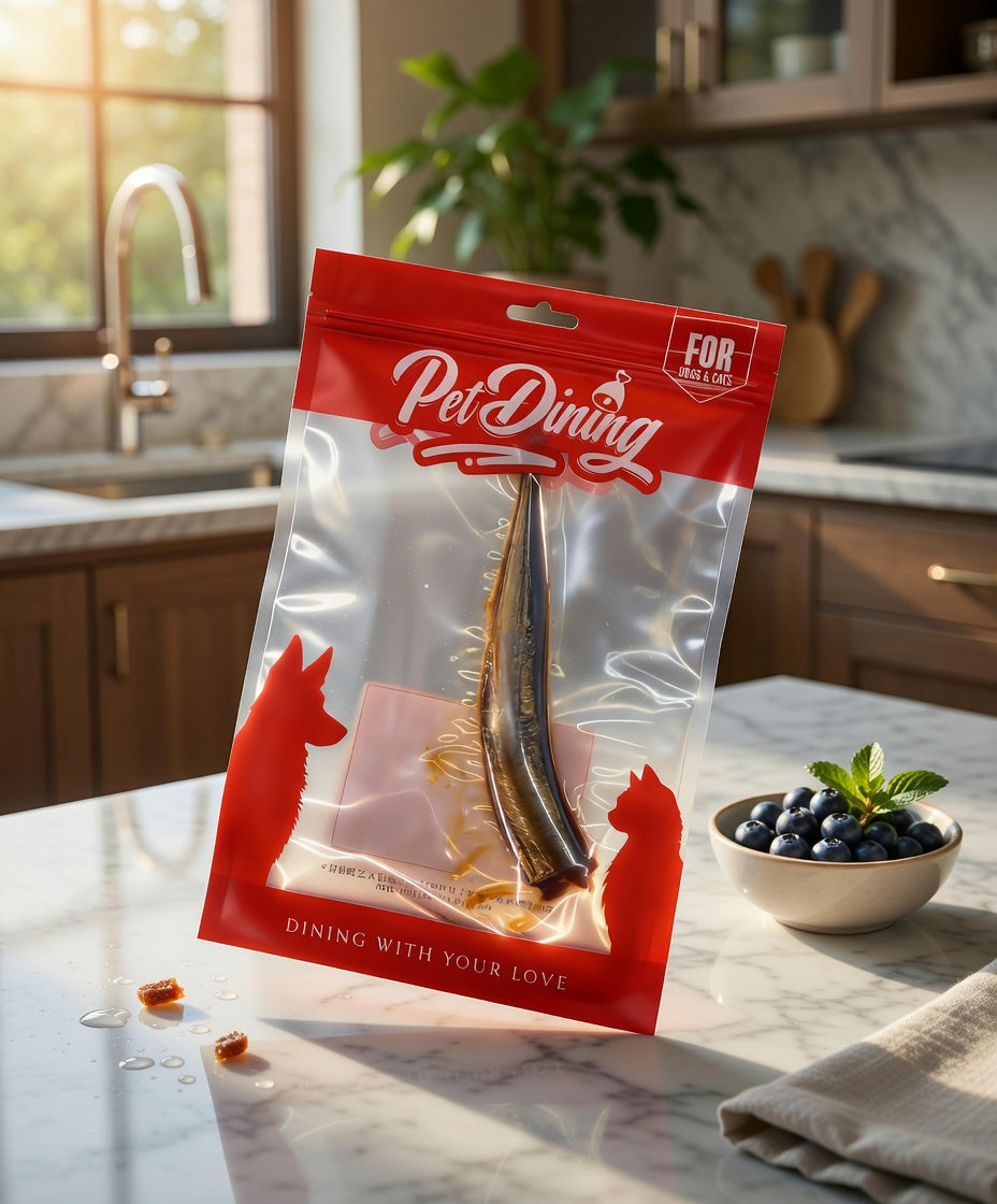 Room temperature pre-cooked whole saury - suitable for cats and dogs