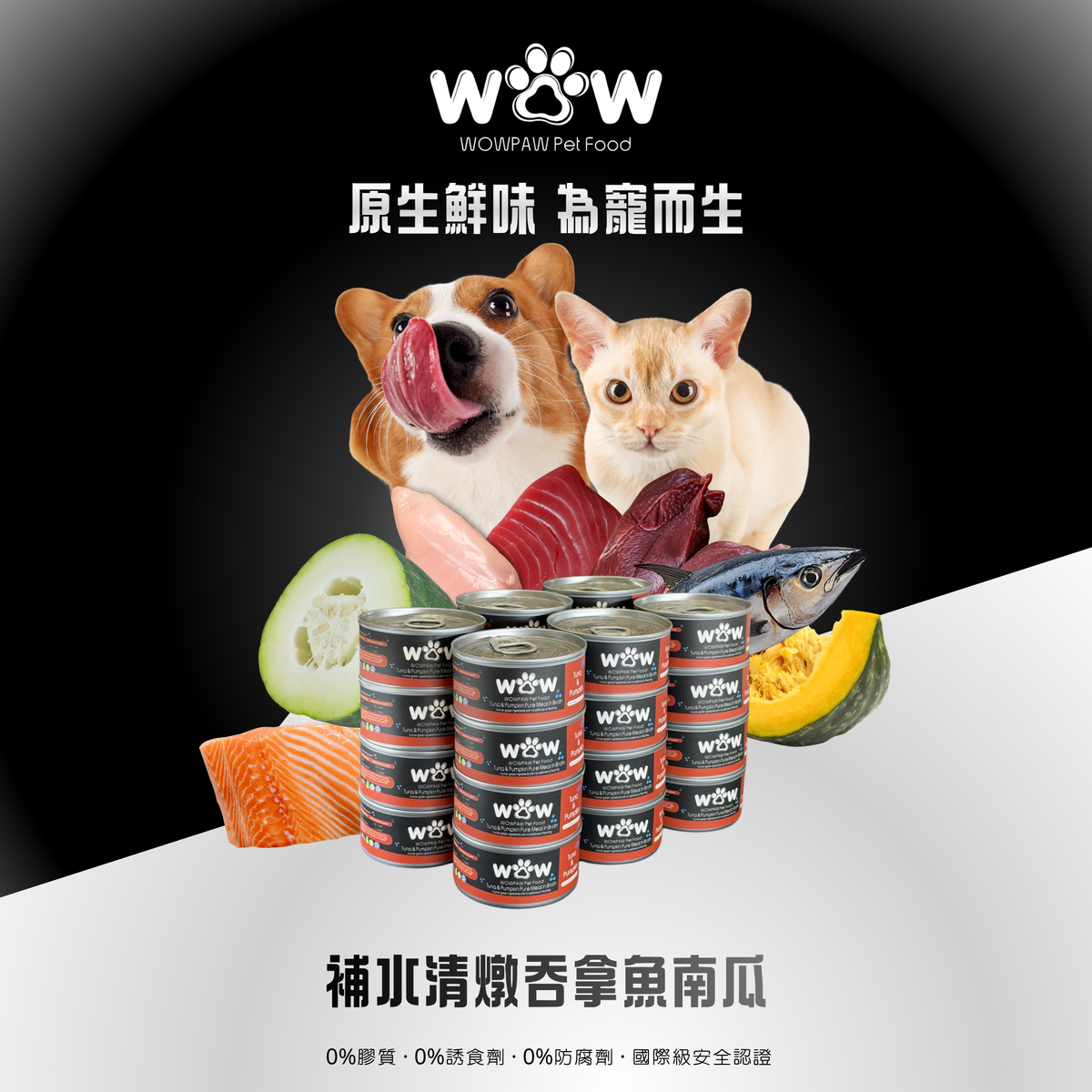 補水清燉吞拿魚南瓜寵物罐頭 - 24罐套裝