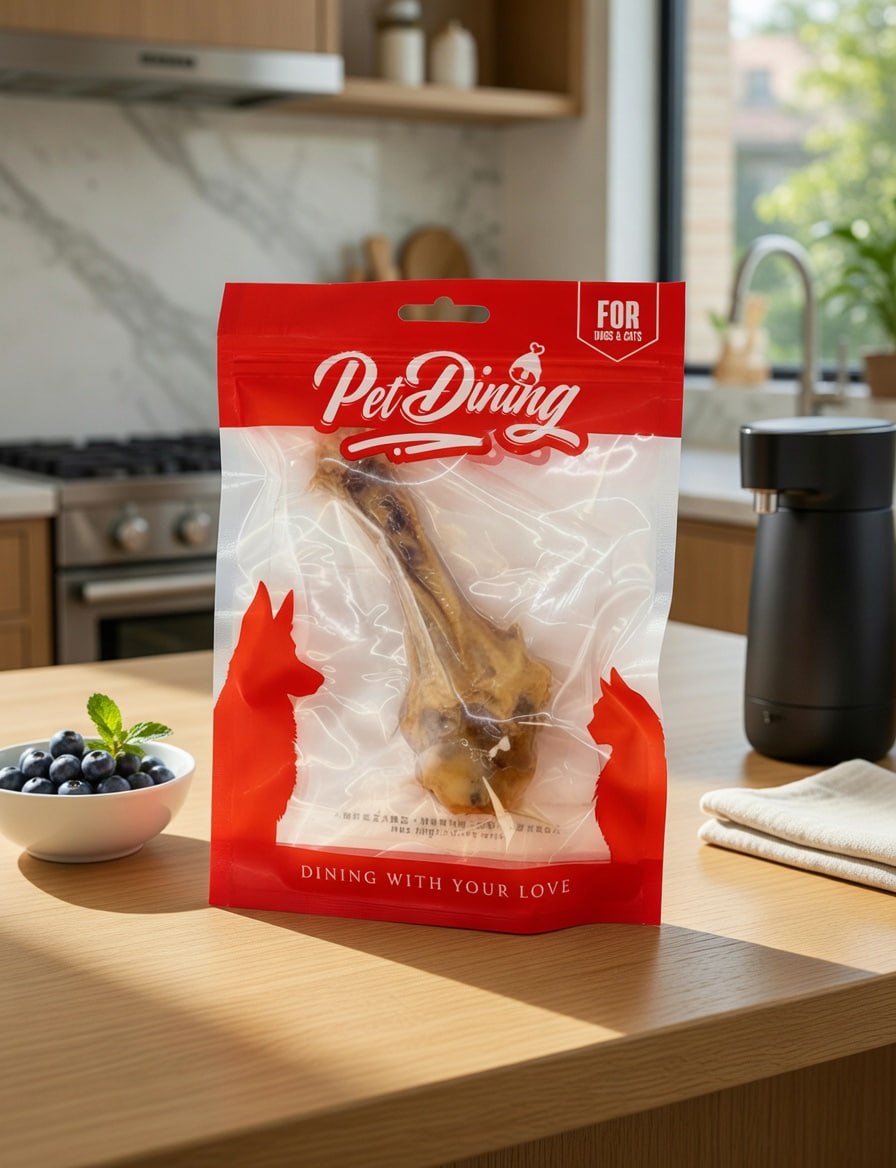 Room temperature pre-cooked crispy duck shanks - suitable for cats and dogs 
